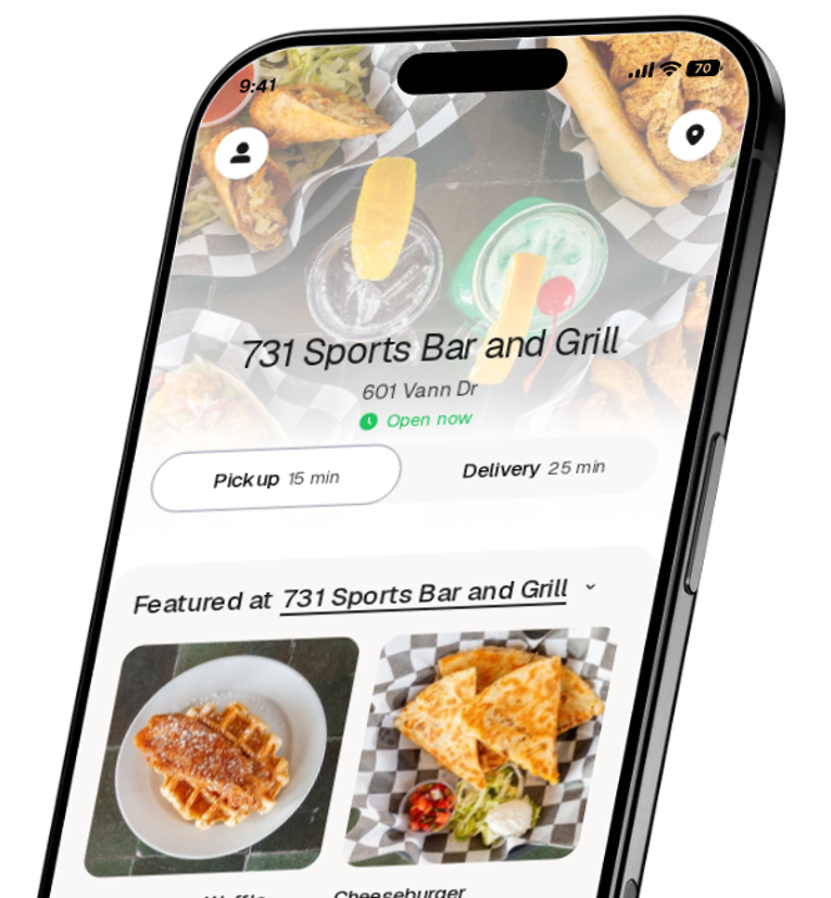 731 Sports Bar and Grill app preview
